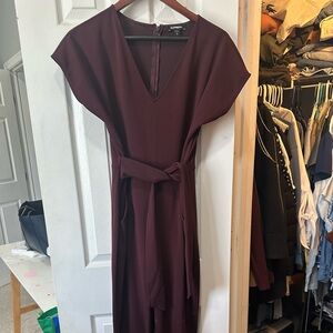Express Deep Maroon Jumpsuit
